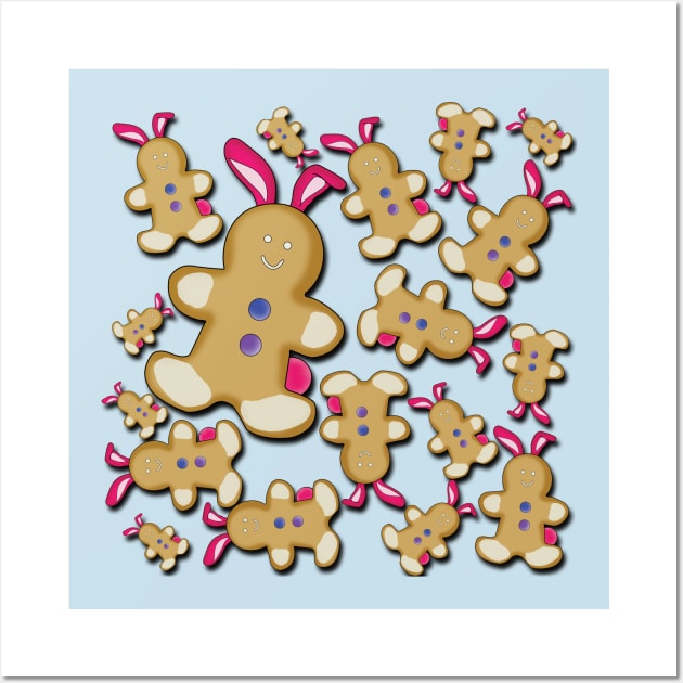 Sam the Gingerbread Cookie - Easter Wall Art by Fun Funky Designs